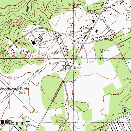 Topographic Map of Kershaw County Fairgrounds, SC
