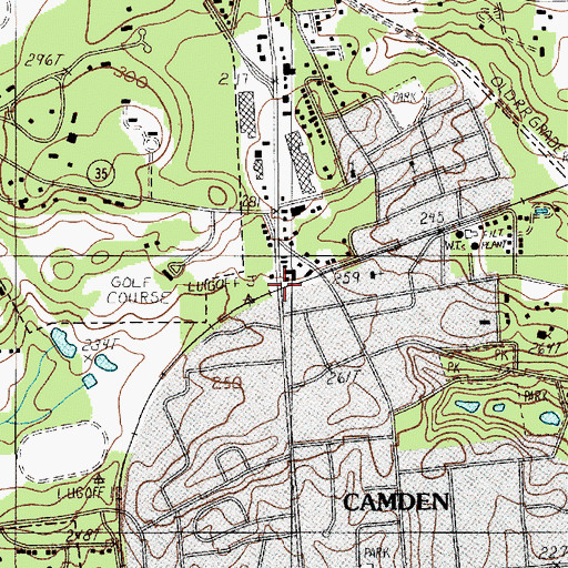 Topographic Map of Kirkwood, SC