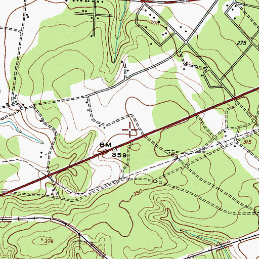 Topographic Map of Lugoff-Elgin High School, SC