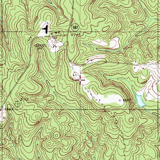 Topographic Map of McDowell Plantation (historical), SC