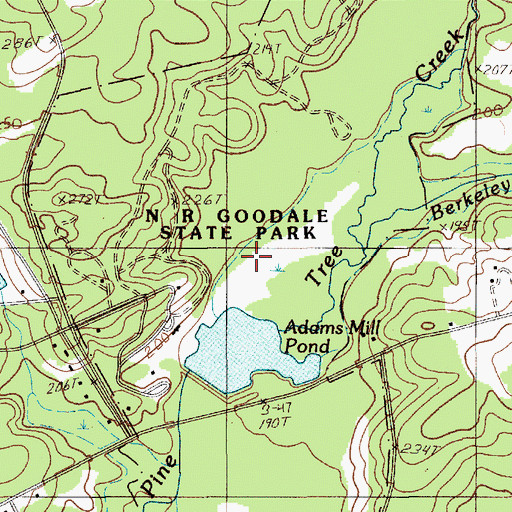 Topographic Map of N R Goodale State Park, SC