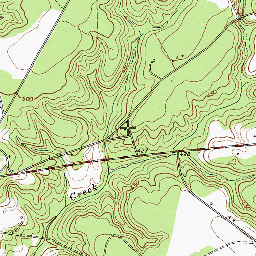 Topographic Map of Neds Creek School (historical), SC