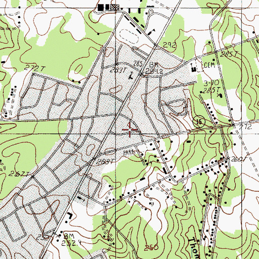 Topographic Map of Norris Heights, SC