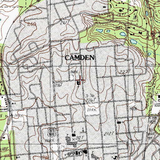 Topographic Map of Our Lady of Perpetual Help Roman Catholic Church, SC