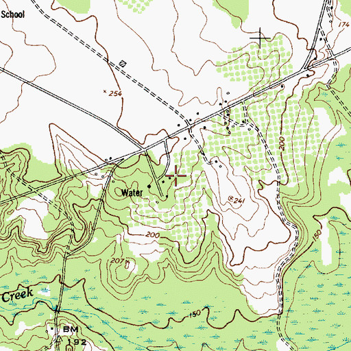 Topographic Map of Pecan Orchard, SC