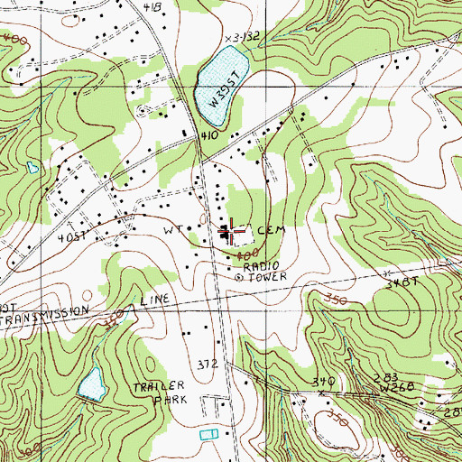 Topographic Map of Pine Grove Church, SC