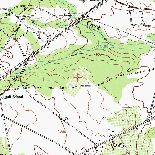 Topographic Map of Pine Land, SC