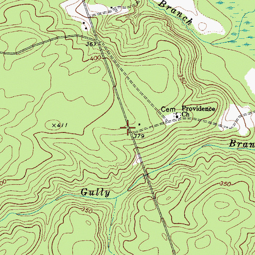 Topographic Map of Providence School (historical), SC