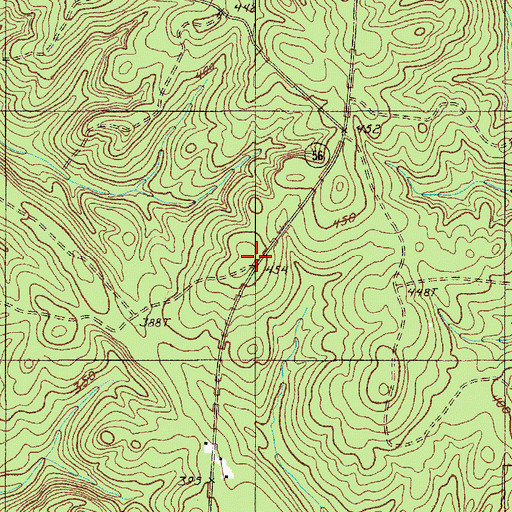 Topographic Map of Red Hill Plantation (historical), SC