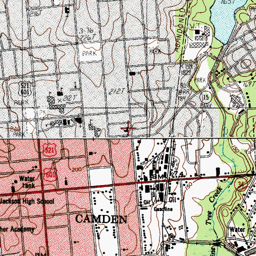 Topographic Map of Saint Timothys Lutheran Church, SC