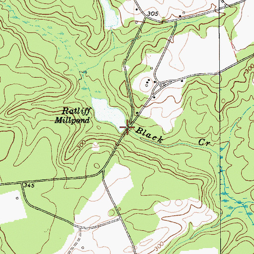 Topographic Map of Shrocks Mill (historical), SC