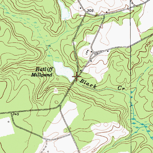 Topographic Map of Shrocks Plantation (historical), SC