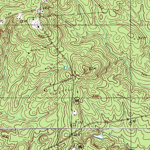 Topographic Map of Smyrles Plantation (historical), SC