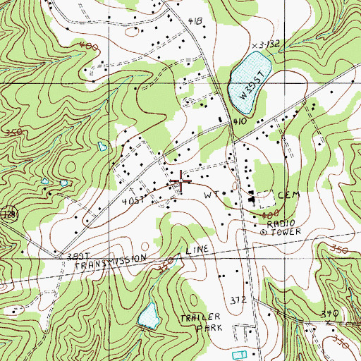 Topographic Map of Spring Lake, SC