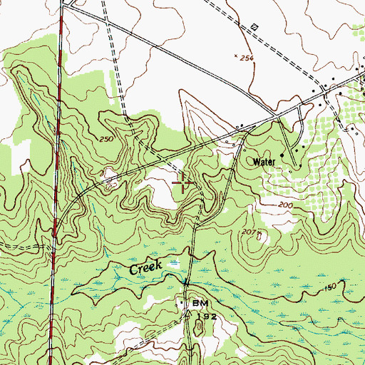 Topographic Map of Spring Village, SC