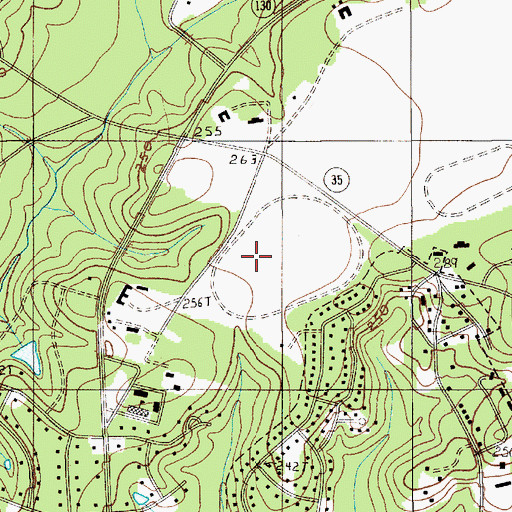 Topographic Map of Springdale Plantation (historical), SC