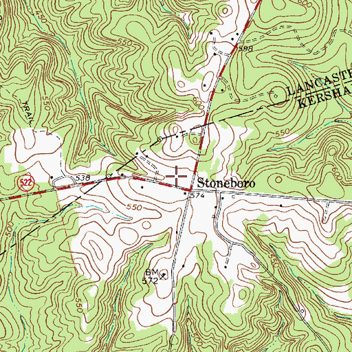 Topographic Map of Stoneboro School (historical), SC