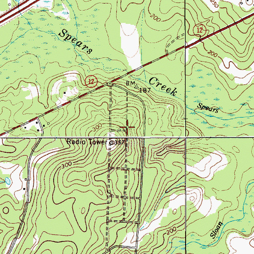 Topographic Map of Sumei Circle, SC