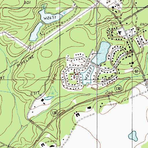 Topographic Map of Sunnyhill, SC