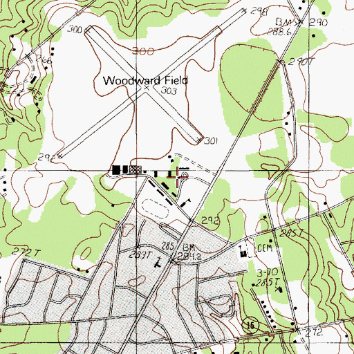 Topographic Map of Sweet Home Baptist Church (historical), SC
