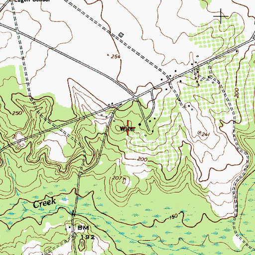 Topographic Map of The Groves, SC