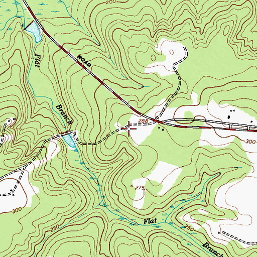 Topographic Map of Thunderwoods, SC