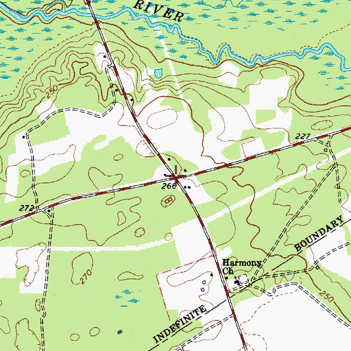 Topographic Map of Tillersville, SC