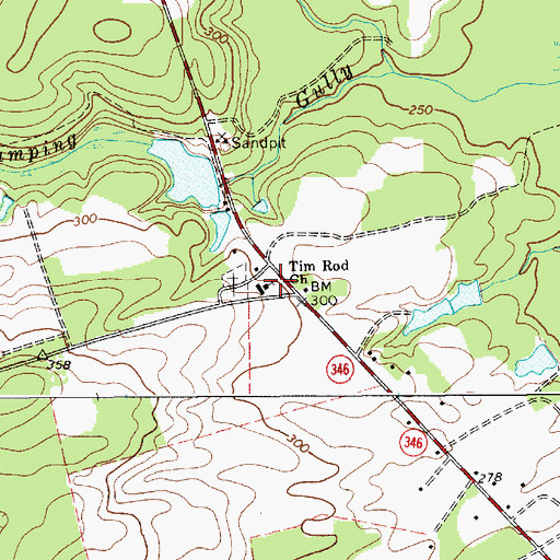 Topographic Map of Timrod School (historical), SC