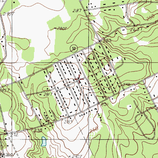 Topographic Map of Valley Park, SC