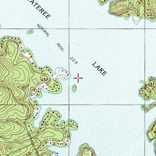 Topographic Map of Wateree Canal (historical), SC