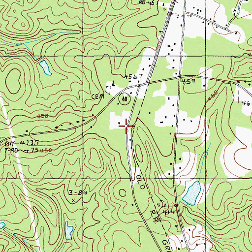 Topographic Map of Westville School (historical), SC