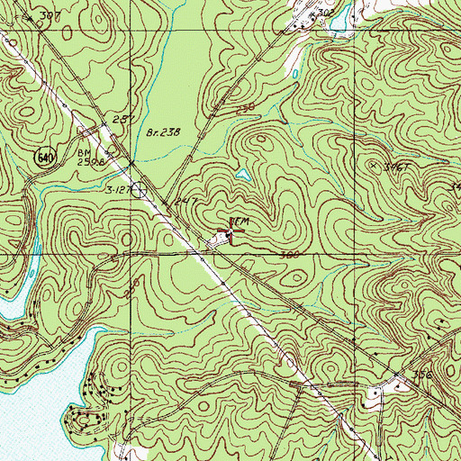Topographic Map of White Oak Church, SC