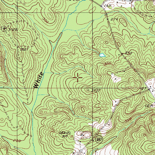 Topographic Map of White Oak Plantation (historical), SC