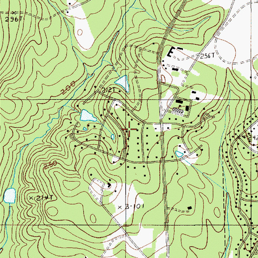 Topographic Map of Windsor Heights, SC