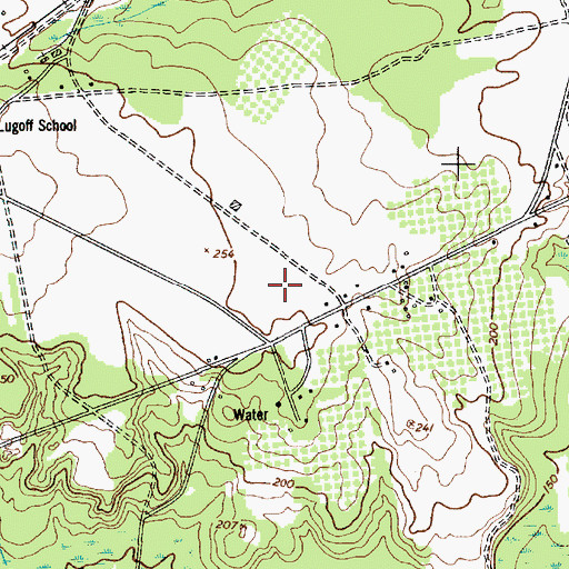 Topographic Map of Woodland Forest, SC