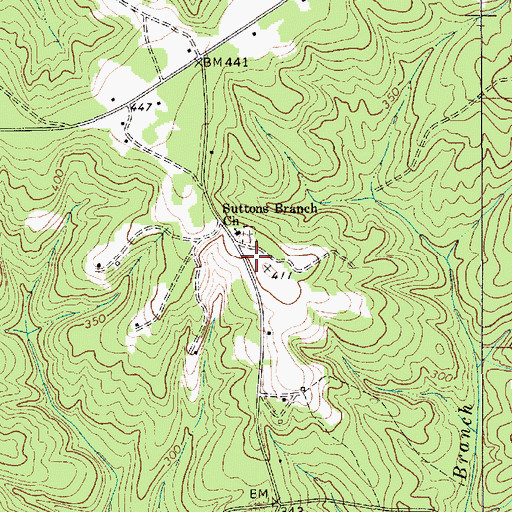 Topographic Map of Woods School (historical), SC