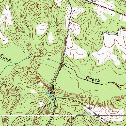 Topographic Map of Youngs Bridge, SC