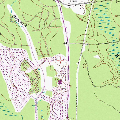 Topographic Map of College Park Middle School, SC
