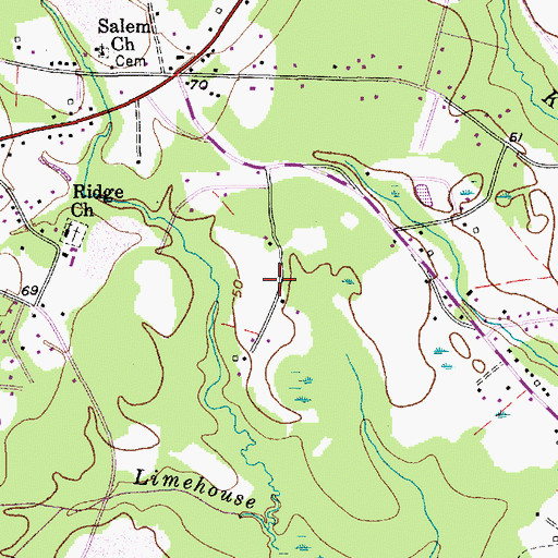 Topographic Map of Highland Village, SC