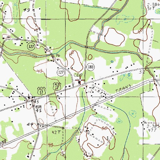 Topographic Map of Macedonia Cemetery, SC