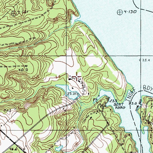 Topographic Map of Daniels 4H Camp, SC