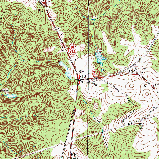 Topographic Map of Hancockville (historical), SC