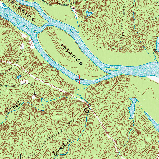 Topographic Map of The Rapids, SC
