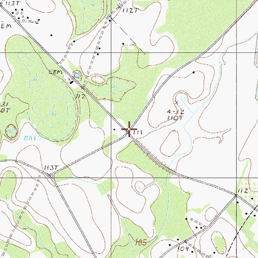 Topographic Map of Steep Bottom (historical), SC