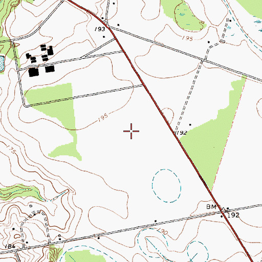 Topographic Map of Evans Correctional Institution, SC