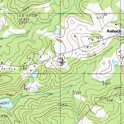 Topographic Map of Antioch Elementary School, SC
