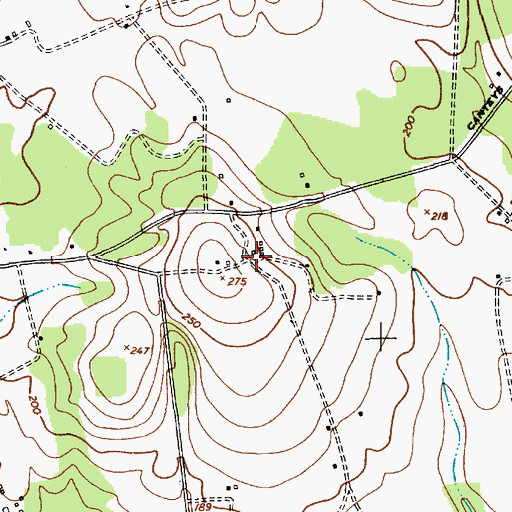 Topographic Map of Buckton Plantation (historical), SC