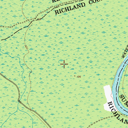 Topographic Map of English Swamp, SC