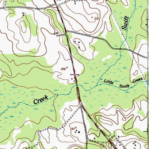 Topographic Map of English Plantation (historical), SC