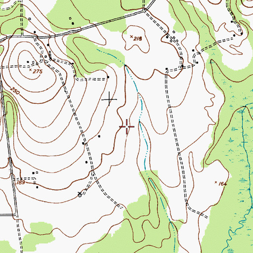 Topographic Map of Hillard Plantation (historical), SC